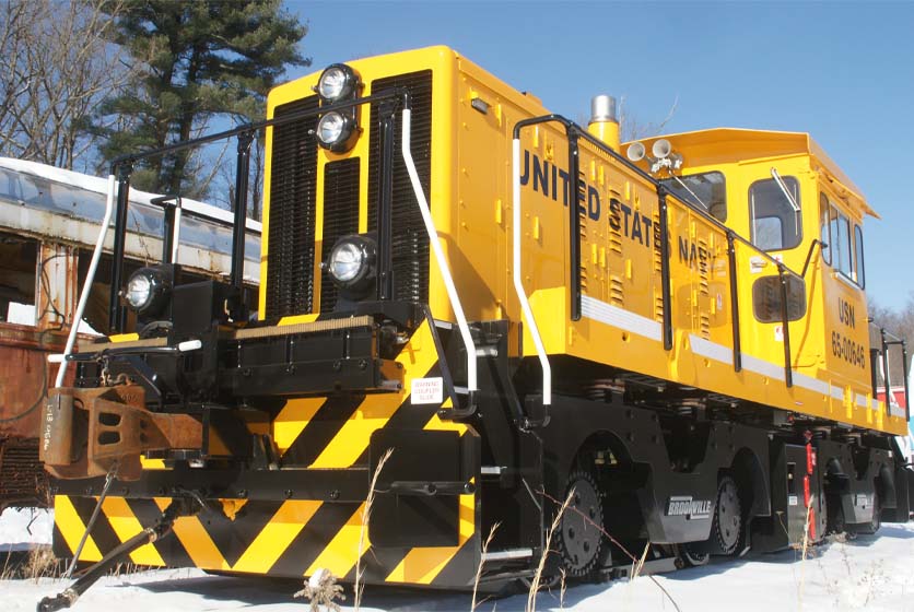 Yellow Freight Locomotive