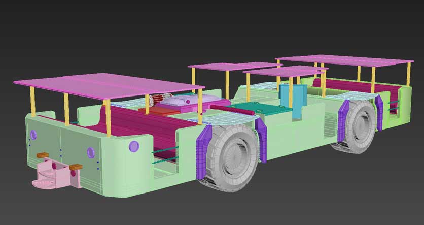 Mining Rubber Tire CAD